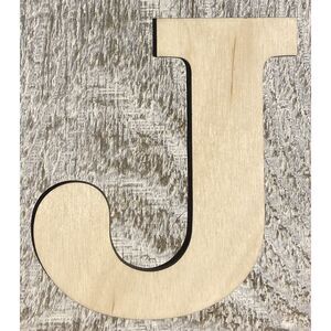 Wood Letter - 1/4" Plywood - Font01 - 10" - J